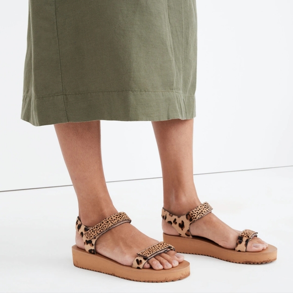 Madewell Maggie Cloudfoam Wedge Sandal in Spot Mix Calf - Picture 2 of 12